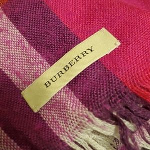 Burberry - Pink/Purple Lightweight Scarf - 76"